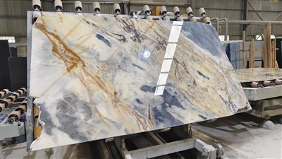 Marmer Onyx Biru
